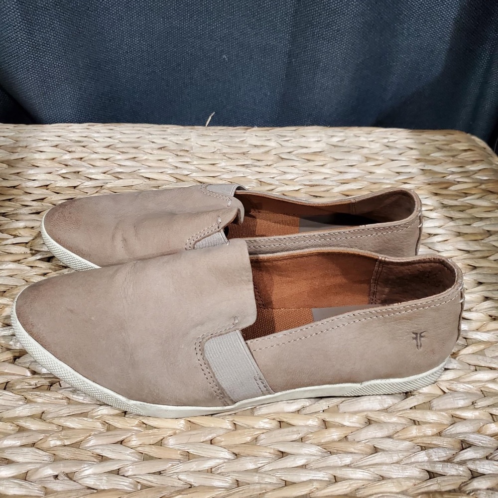 Frye Tan Leather Slip On's - Size 7.5